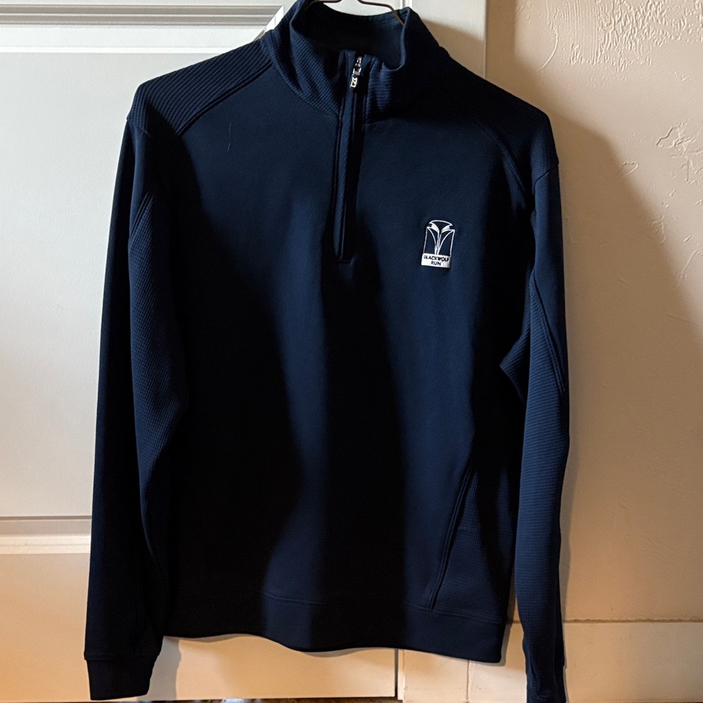 Cutter & Buck Men's Dark Blue Zip-Up Sweater